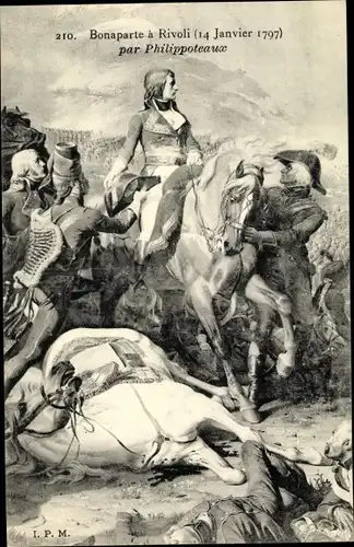 Künstler Ak Philippoteaux, Napoleon Bonaparte, Kaiser Napoleon I., Rivoli