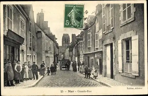 Ak Mer Loir et Cher, Grande Rue