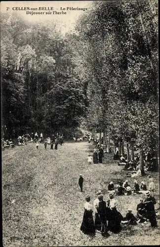 Ak Celles sur Belle Deux Sevres, Le Pelerinage