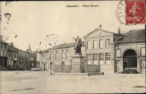 Ak Damvillers Meuse, Place Gerard