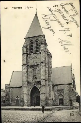 Ak Vierzon Cher, L'Eglise