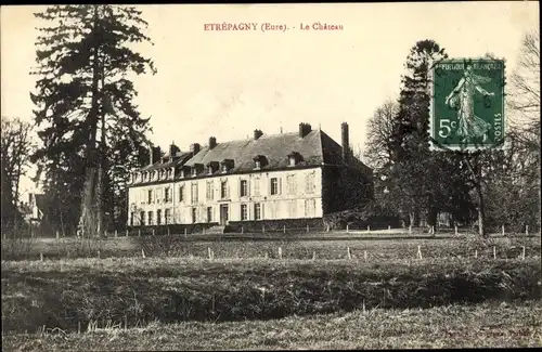 Ak Etrépagny Eure, Le Chateau