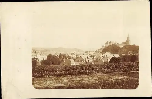 Foto Ak Weida in Thüringen, Blick auf den Ort