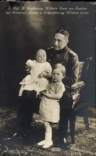 Ak Großherzog Wilhelm Ernst von Sachsen Weimar Eisenach, Sophie, Erbgroßherzog