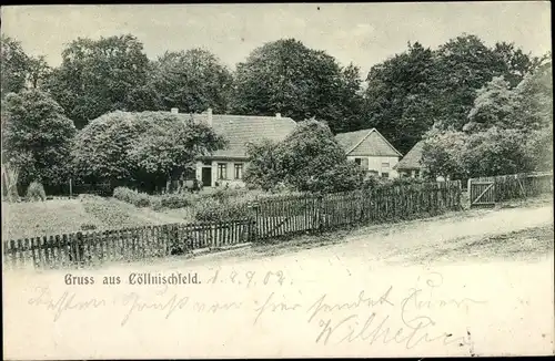 Ak Cöllnischfeld Köllnischfeld Springe am Deister, Straßenpartie, Wohnhaus