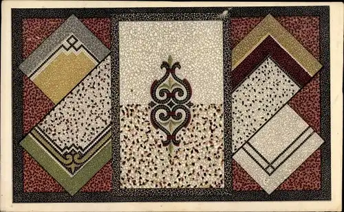 Künstler Ak Mosaikgeschäft Karl Wagenknecht, Bahnhof Weisskirchen, vorm. Streitzig & Comp.