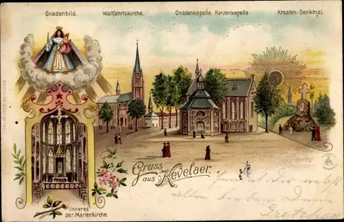 SonnenscheinLitho Kevelaer am Niederrhein, Marienkirche, Gnadenbild, Wallfahrtskirche, Gnadenkapelle