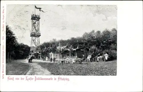 Ak Wien 16. Ottakring Österreich, Partie an der Kaiser Jubiläumswarte