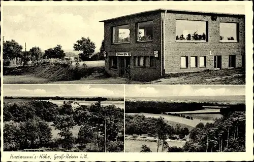 Ak Groß Reken Westfalen, Hartmanns Höhe, Lokal, Panoramasicht