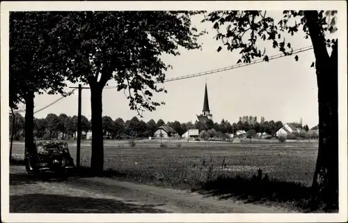 Ak Groß Köris b. Königs Wusterhausen, Blick auf den Ort, Kirche