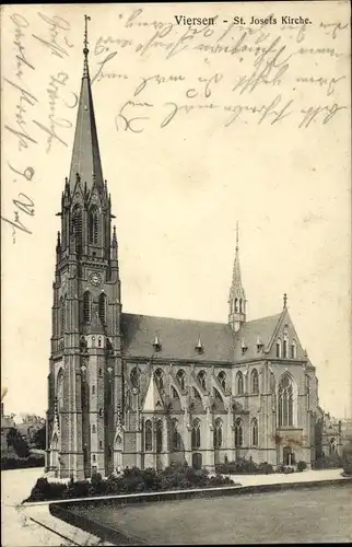 Ak Viersen in Nordrhein Westfalen, St. Josefs Kirche