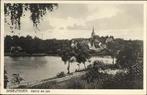 Ak Sindelfingen in Baden Württemberg, Partie am See