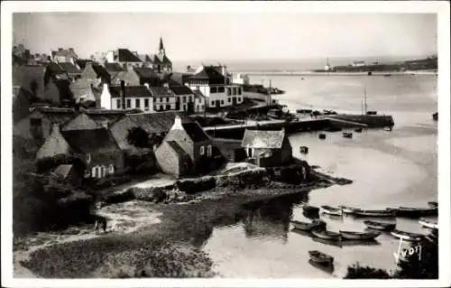 Ak Poulgoazec Finistère, Le Village et l'embouchure du Goyen