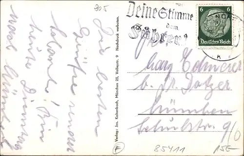 Ak Hohenkammer in Oberbayern, Blick auf Stadt und Kirche