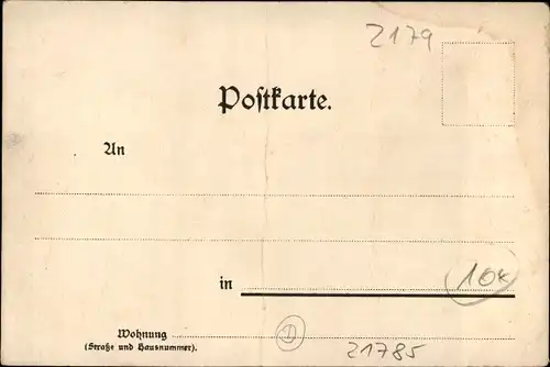 Litho Neuhaus an der Oste, Gesamtansicht, Post, Landratsamt, Gerichtsgebäude