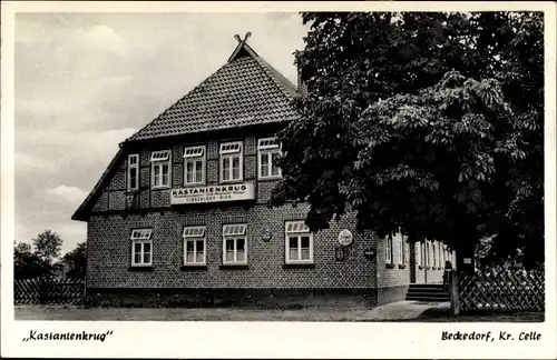 Ak Beckedorf Südheide Niedersachsen, Kastanienkrug, Inh. Hermann Lange