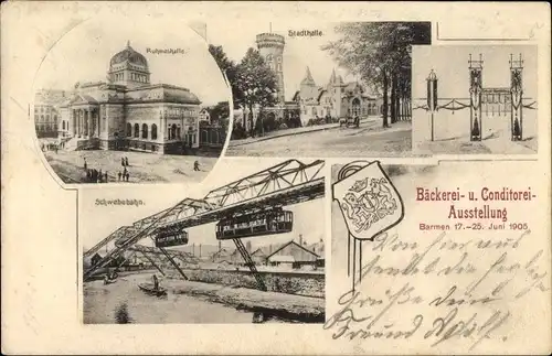 Ak Barmen Wuppertal in Nordrhein Westfalen, Bäckerei und Konditorei Ausstellung, 17-25. Juni 1905