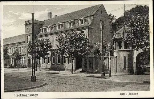 Ak Recklinghausen im Ruhrgebiet, Städt. Saalbau