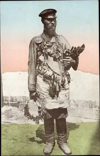 Ak Russland, Russischer Händler