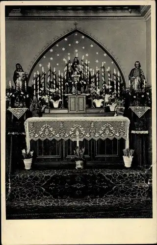 Ak Ostseebad Heringsdorf auf Usedom, Kapelle Stella Maris, Altar