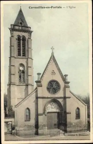 Ak Cormeilles en Parisis Val d'Oise, L´Église