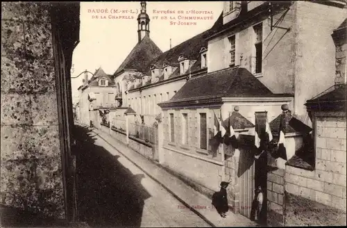 Ak Baugé Maine et Loire, entrées de l'Hôpital, de la Chapelle et de la communauté St Joseph