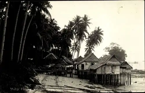 Ak Singapore Singapur, Malay Fishing Village