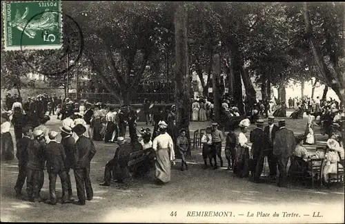 Ak Remiremont Lothringen Vosges, La Place du Terire