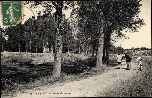 Ak Antony Hauts-de-Seine, Route de Massy