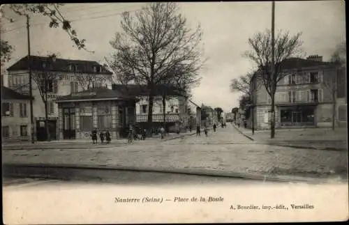 Ak Nanterre Hauts de Seine, Place de la Boule, Vins et Spiriteaux en gros