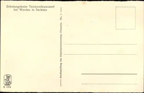 Ak Mohlsdorf Teichwolframsdorf in Thüringen, Fliegeraufnahme vom Erholungsheim, Felder