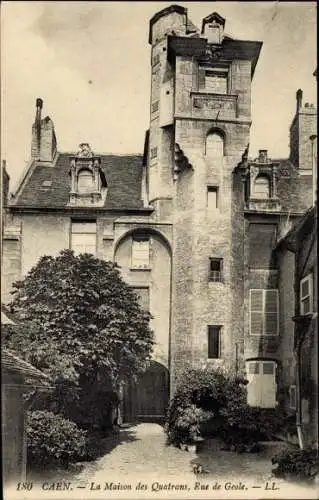 Ak Caen Calvados, Maison des Quatrans, Rue de Geole