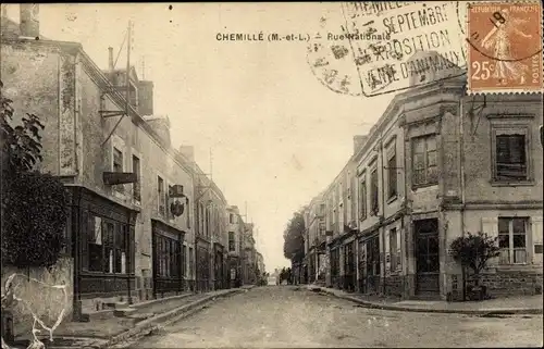 Ak Chemillé Maine et Loire, Rue Nationale