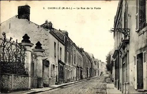 Ak Chemillé Maine et Loire, Rue de la Poste