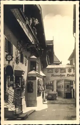 Ak Kufstein in Tirol, Auracher Löchl, Restaurant