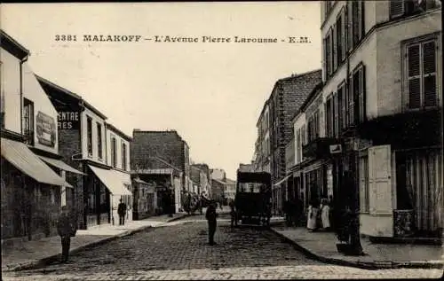 Ak Malakoff Hauts de Seine, L´Avenue Pierre Larousse