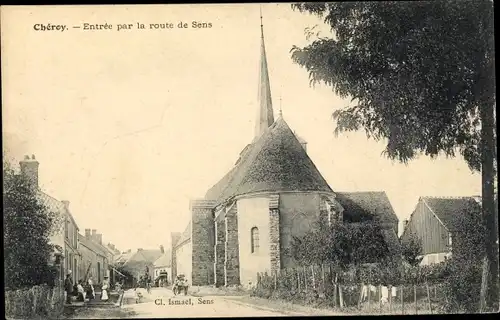 Ak Cheroy Yonne, Entree par la route de Sens