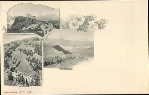 Ak Rigi Kulm Kanton Schwyz, Gipfelhotel, Panorama