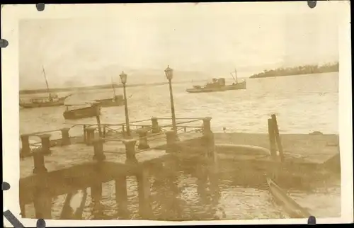 Foto Ak Südamerika, Kolumbien, Buenaventura Waterfront 1934