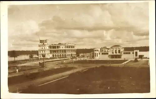 Foto Ak Port au Prince Haiti, Gebäude am Wasser, 1934