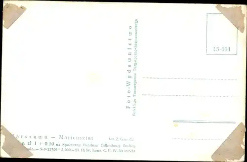 Ak Mariensztat Warszawa Warschau Polen, Straßenpartie, Wohnhäuser