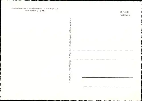 Ak Grafenhausen Baden Württemberg, Panorama