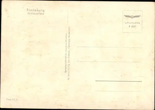 Ak Bad Fredeburg Schmallenberg im Sauerland, Luftaufnahme