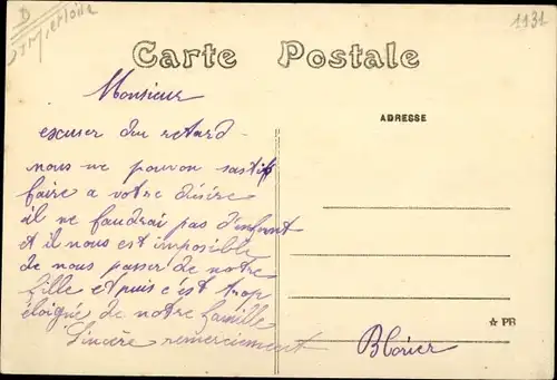 Ak Chavagnes les Eaux Maine et Loire, vue générale, eglise, charrette à cheval