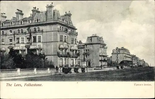 Ak Folkestone Kent South East England, The Lees