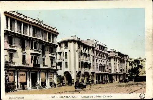 Ak Casablanca Marokko, Avenue du General d'Amade