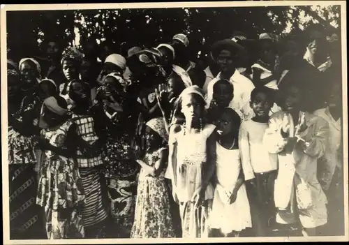 Foto Ak Kindia Guinea, Foule d´enfants