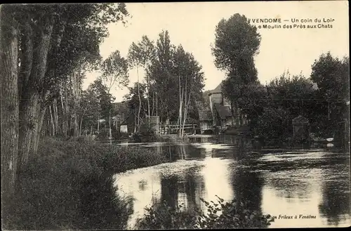 Ak Vendôme Loir et Cher, Moulin des Prés au Chat