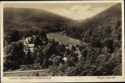 Ak Bad Bergzabern Rheinland Pfalz, Villa Karcher, Wald
