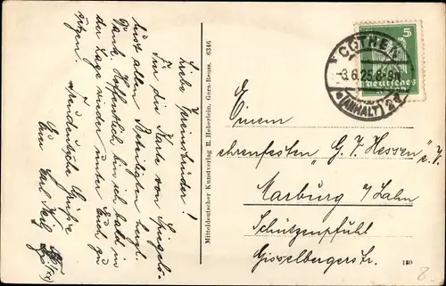 Ak Köthen in Anhalt, Weintraubenstraße